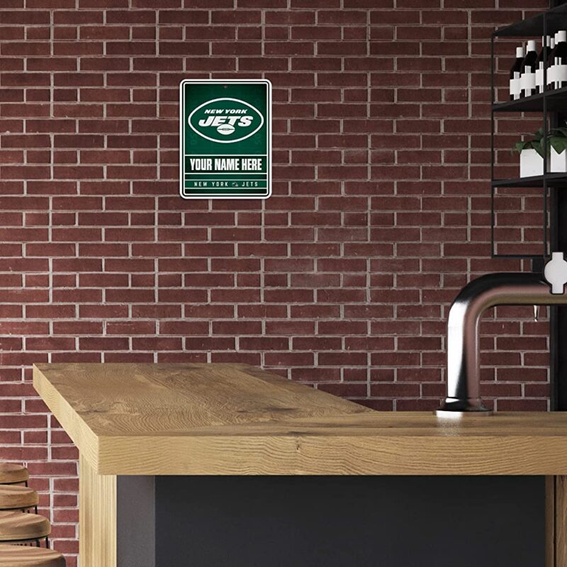 NFL New York Jets Personalized Custom Metal Parking Sign Wall Decor Indoor Ourdoor 3