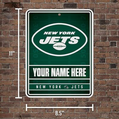 NFL New York Jets Personalized Custom Metal Parking Sign Wall Decor Indoor Ourdoor 5