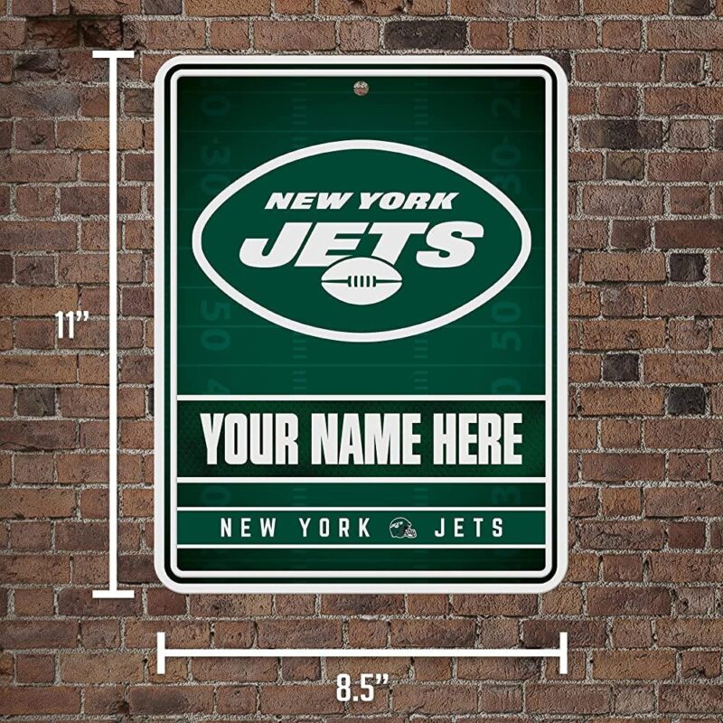 NFL New York Jets Personalized Custom Metal Parking Sign Wall Decor Indoor Ourdoor 5