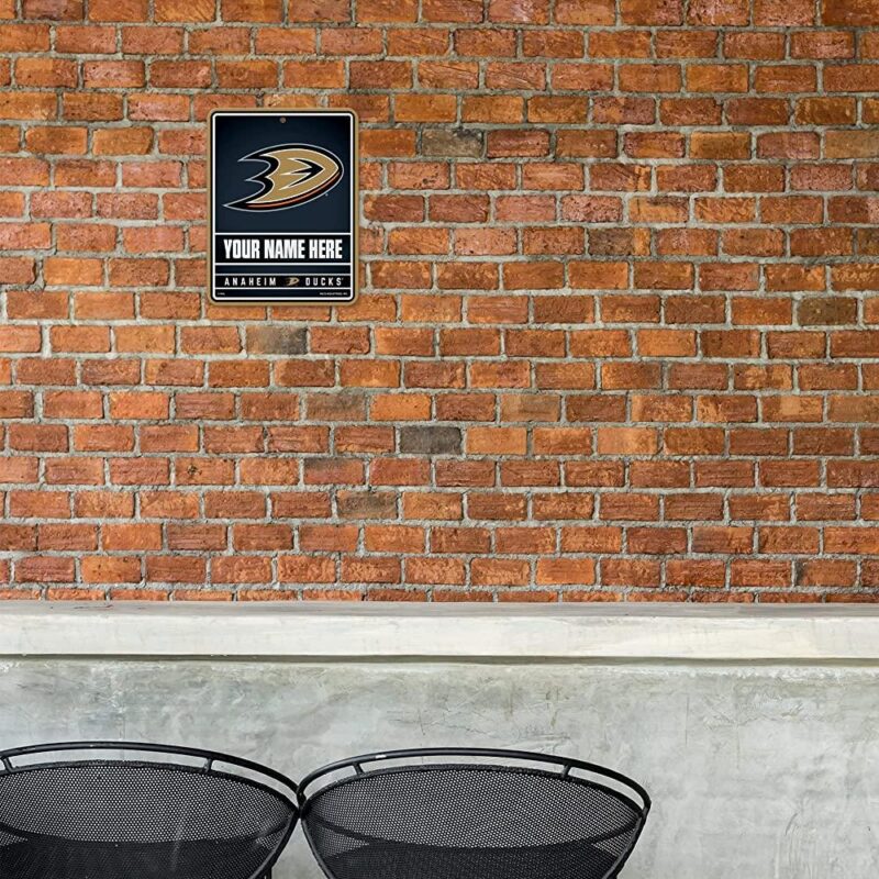 NHL Anaheim Ducks Personalized Custom Metal Parking Sign Wall Decor Indoor Ourdoor 1