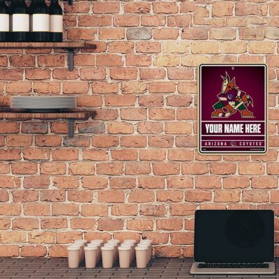 NHL Arizona Coyotes Personalized Custom Metal Parking Sign Wall Decor Indoor Ourdoor 3 NHL Arizona Coyotes Personalized Custom Metal Parking Sign Wall Decor Indoor Ourdoor 3