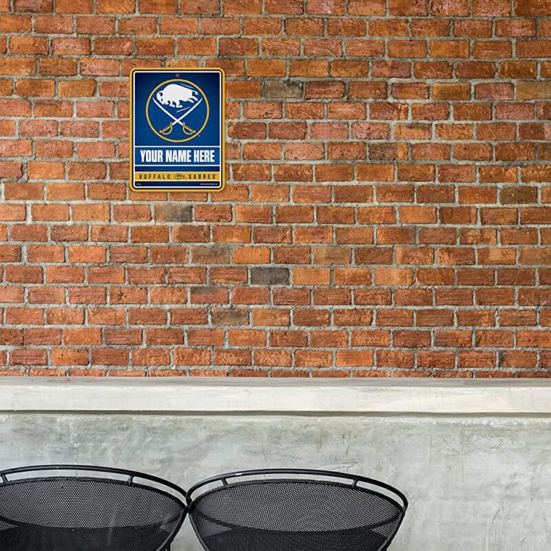 NHL Buffalo Sabres Personalized Custom Metal Parking Sign Wall Decor Indoor Ourdoor 1