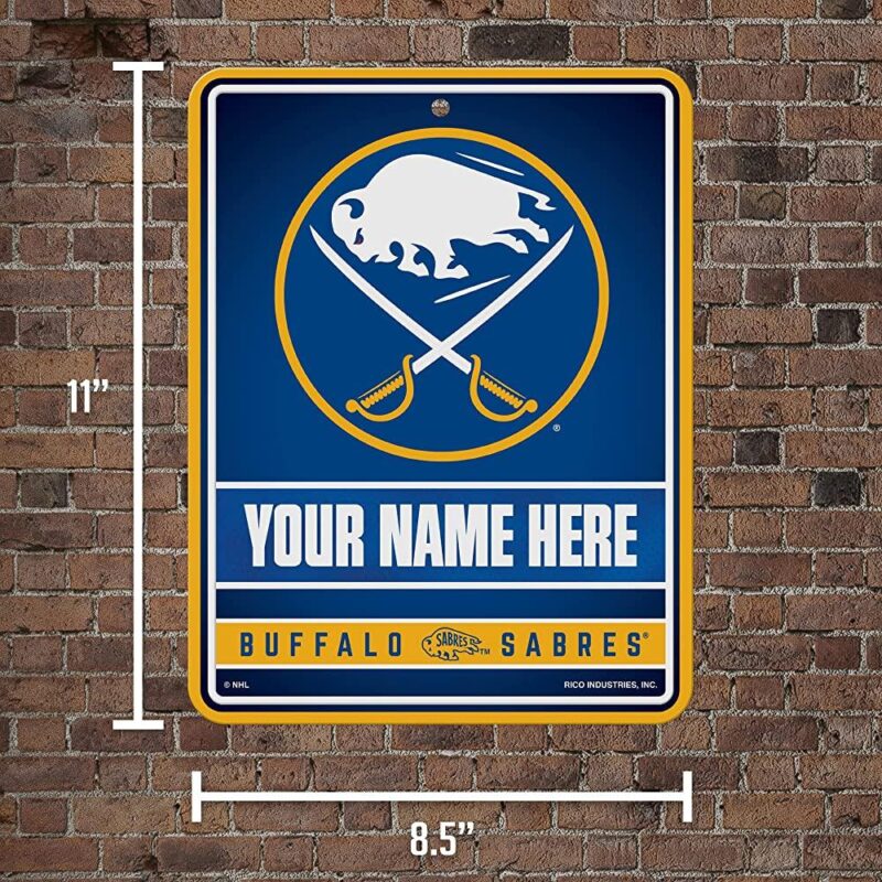 NHL Buffalo Sabres Personalized Custom Metal Parking Sign Wall Decor Indoor Ourdoor 2