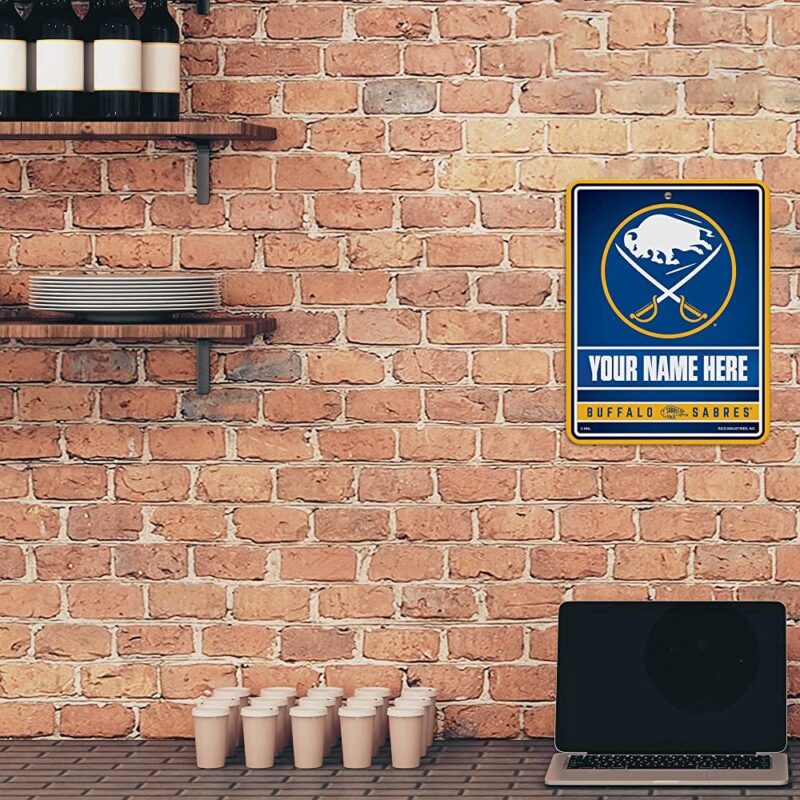 NHL Buffalo Sabres Personalized Custom Metal Parking Sign Wall Decor Indoor Ourdoor 3