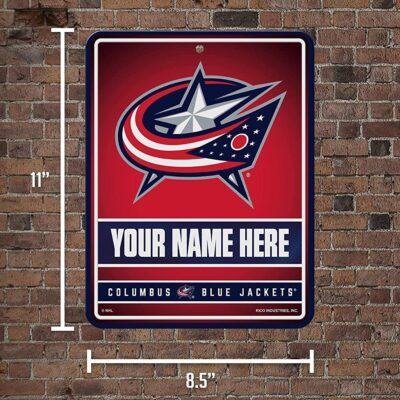 NHL Columbus Blue Jackets Personalized Custom Metal Parking Sign Wall Decor Indoor Ourdoor 2 NHL Columbus Blue Jackets Personalized Custom Metal Parking Sign Wall Decor Indoor Ourdoor 2
