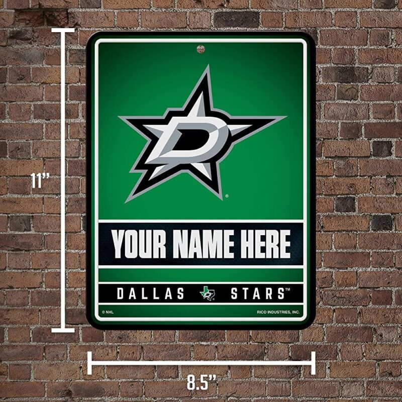 NHL Dallas Stars Personalized Custom Metal Parking Sign Wall Decor Indoor Ourdoor 2