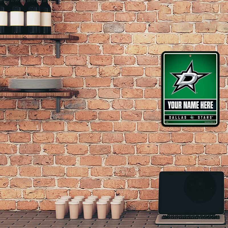 NHL Dallas Stars Personalized Custom Metal Parking Sign Wall Decor Indoor Ourdoor 3