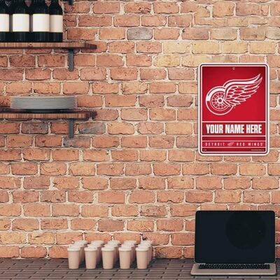 NHL Detroit Red Wings Personalized Custom Metal Parking Sign Wall Decor Indoor Ourdoor 3 NHL Detroit Red Wings Personalized Custom Metal Parking Sign Wall Decor Indoor Ourdoor 3