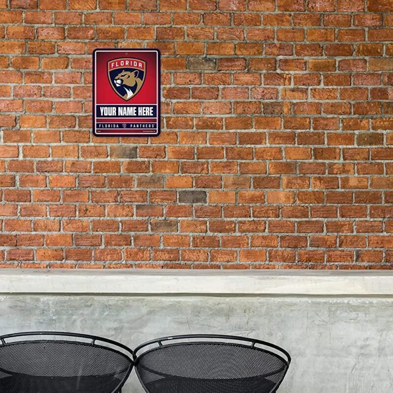 NHL Florida Panthers Personalized Custom Metal Parking Sign Wall Decor Indoor Ourdoor 1