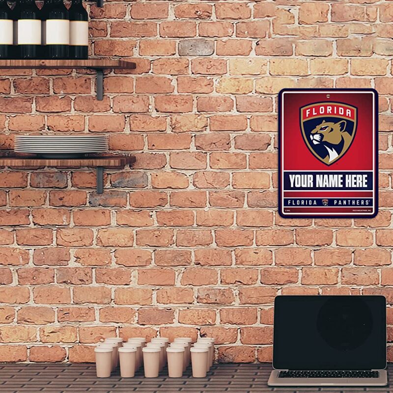 NHL Florida Panthers Personalized Custom Metal Parking Sign Wall Decor Indoor Ourdoor 3
