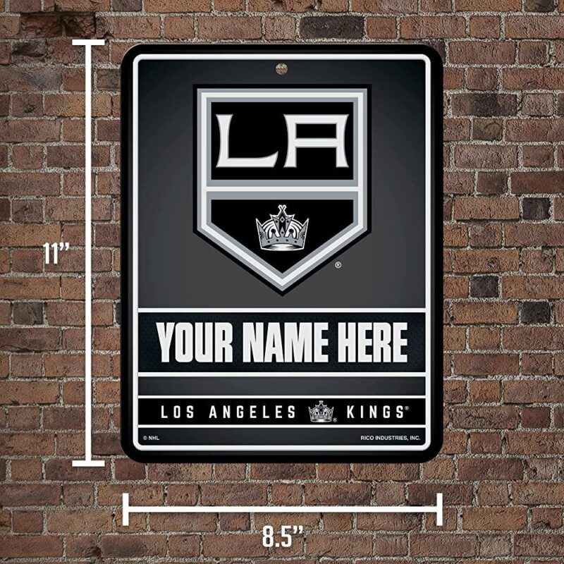 NHL Los Angeles Kings Personalized Custom Metal Parking Sign Wall Decor Indoor Ourdoor 2