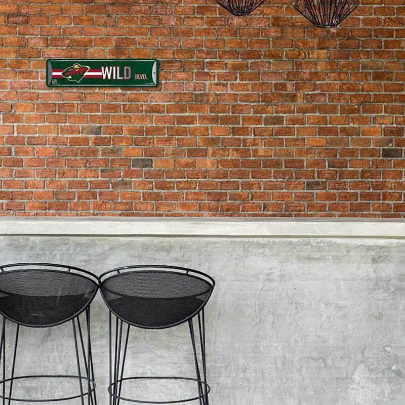 NHL Minnesota Wild Home Decor Metal Street Sign 1