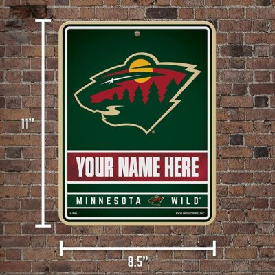 NHL Minnesota Wild Personalized Custom Metal Parking Sign Wall Decor Indoor Ourdoor 2 NHL Minnesota Wild Personalized Custom Metal Parking Sign Wall Decor Indoor Ourdoor 2