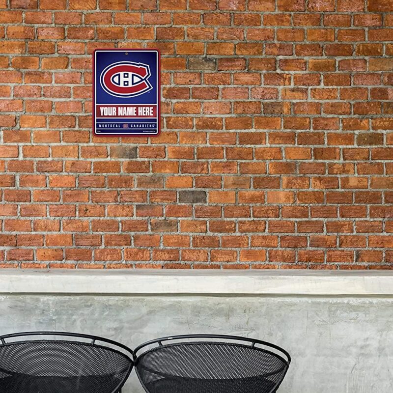 NHL Montreal Canadiens Personalized Custom Metal Parking Sign Wall Decor Indoor Ourdoor 1