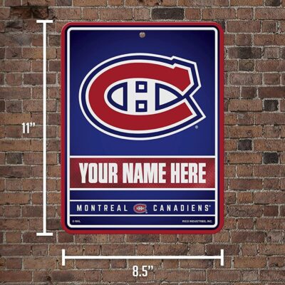 NHL Montreal Canadiens Personalized Custom Metal Parking Sign Wall Decor Indoor Ourdoor 2 NHL Montreal Canadiens Personalized Custom Metal Parking Sign Wall Decor Indoor Ourdoor 2