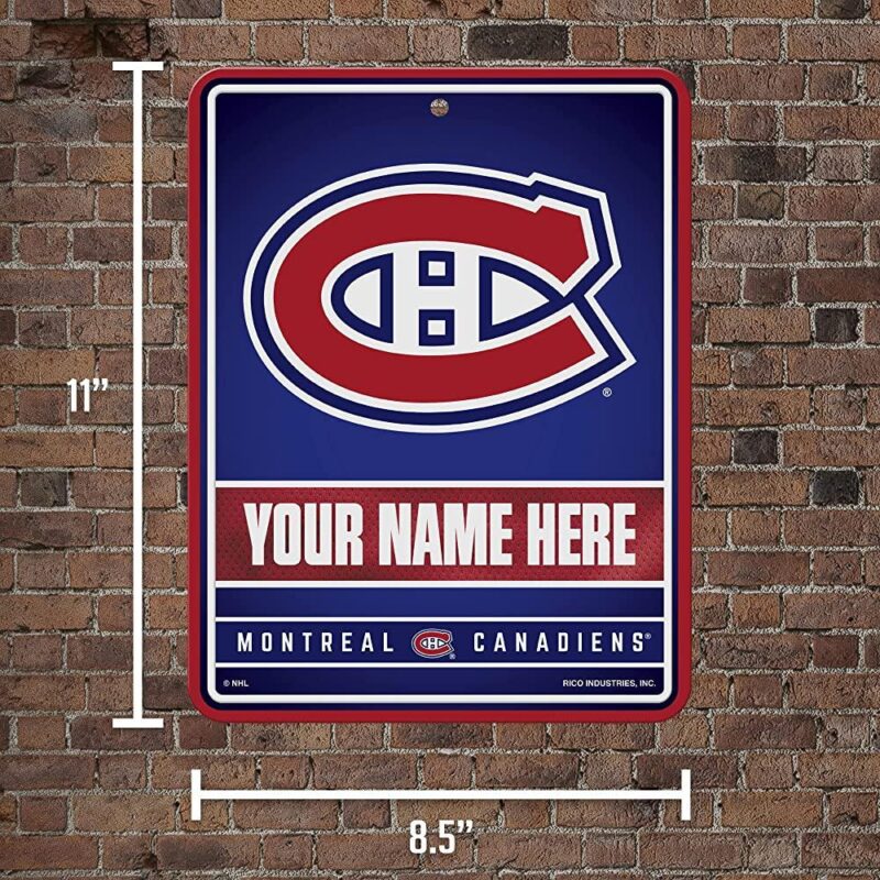 NHL Montreal Canadiens Personalized Custom Metal Parking Sign Wall Decor Indoor Ourdoor 2