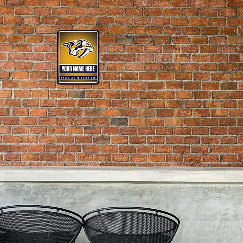 NHL Nashville Predators Personalized Custom Metal Parking Sign Wall Decor Indoor Ourdoor 1