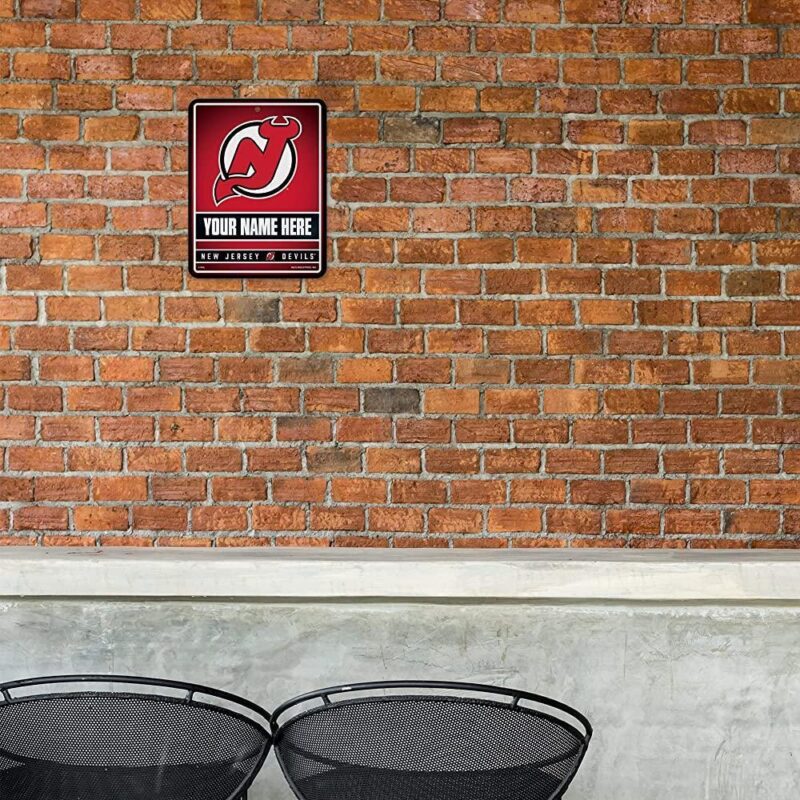 NHL New Jersey Devils Personalized Custom Metal Parking Sign Wall Decor Indoor Ourdoor 1