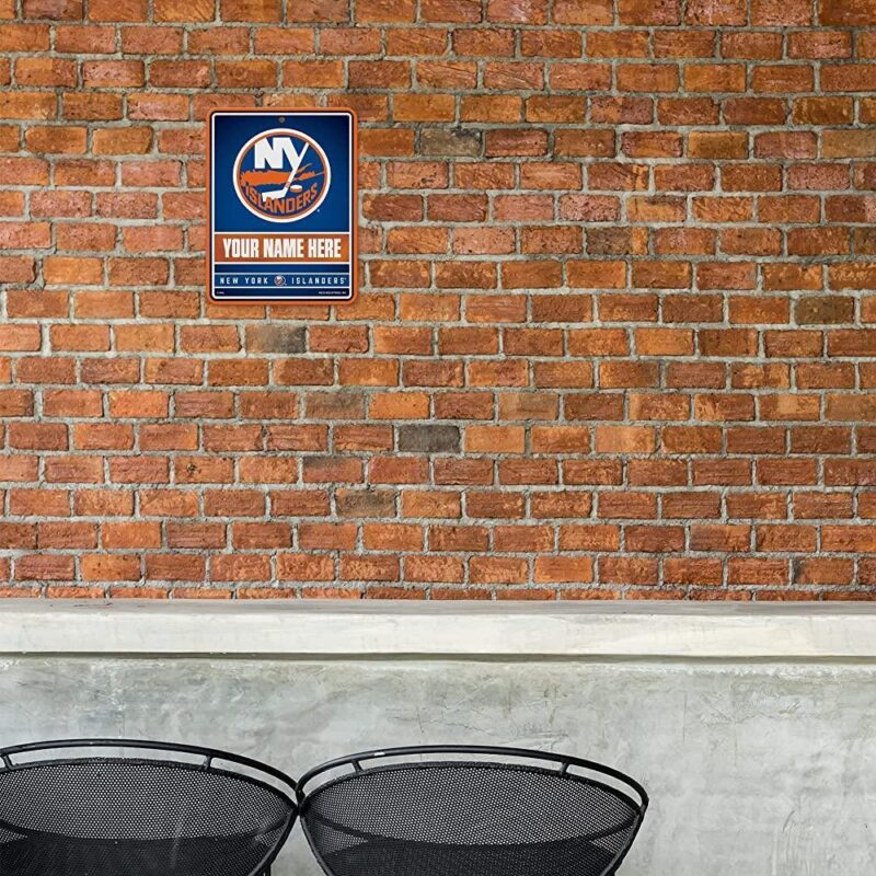 NHL New York Islanders Personalized Custom Metal Parking Sign Wall Decor Indoor Ourdoor 1