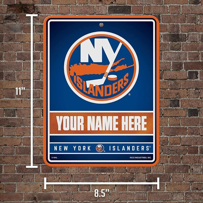 NHL New York Islanders Personalized Custom Metal Parking Sign Wall Decor Indoor Ourdoor 2