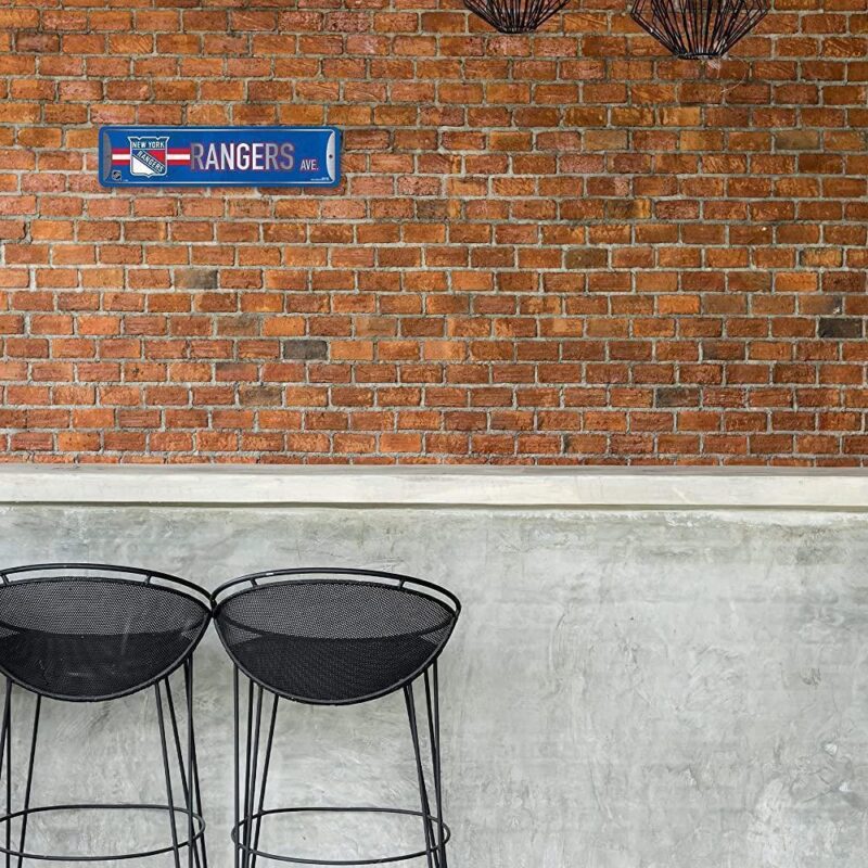 NHL New York Rangers Home Decor Metal Street Sign 1