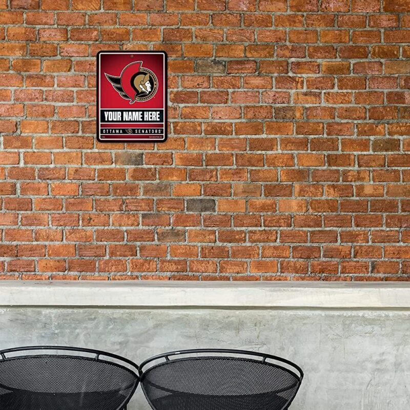 NHL Ottawa Senators Personalized Custom Metal Parking Sign Wall Decor Indoor Ourdoor 1