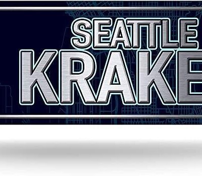 NHL Seattle Kraken Home Decor Metal Street Sign