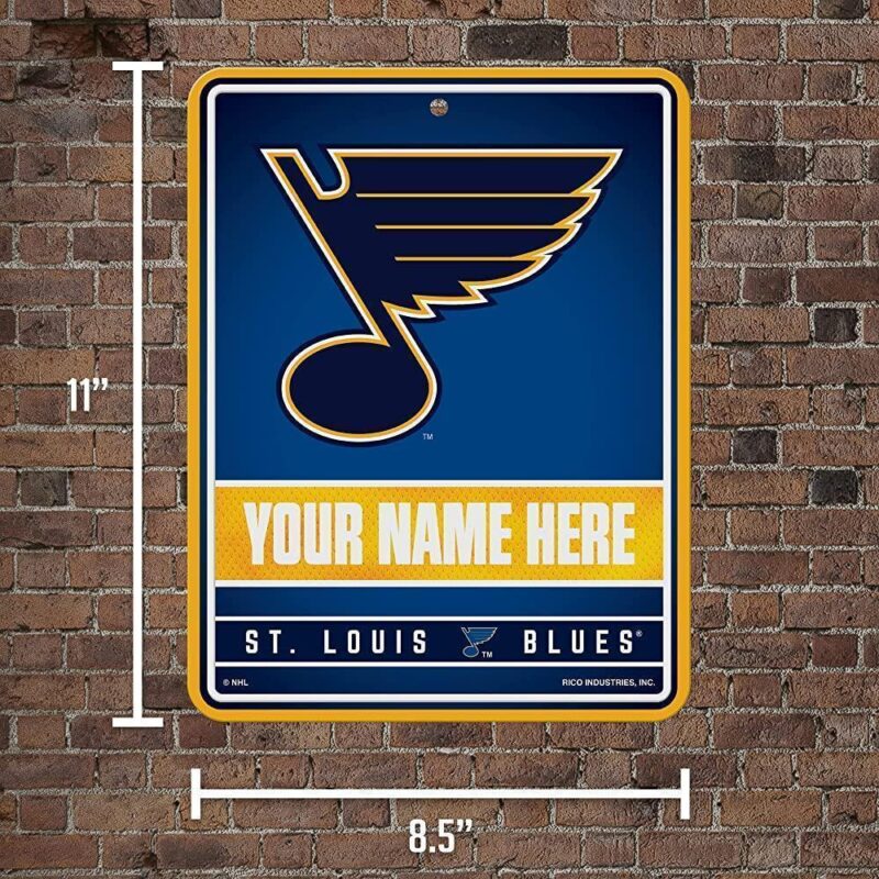 NHL St. Louis Blues Personalized Custom Metal Parking Sign Wall Decor Indoor Ourdoor 2