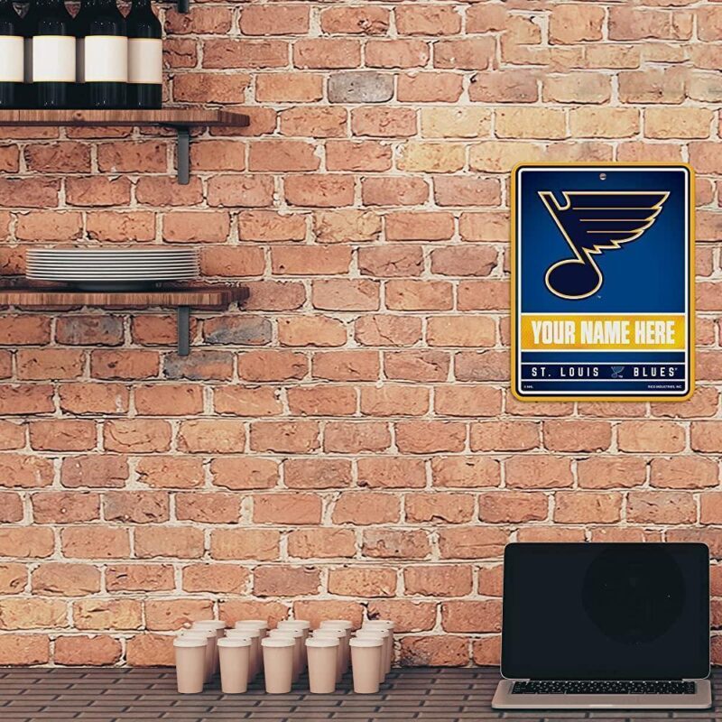 NHL St. Louis Blues Personalized Custom Metal Parking Sign Wall Decor Indoor Ourdoor 3