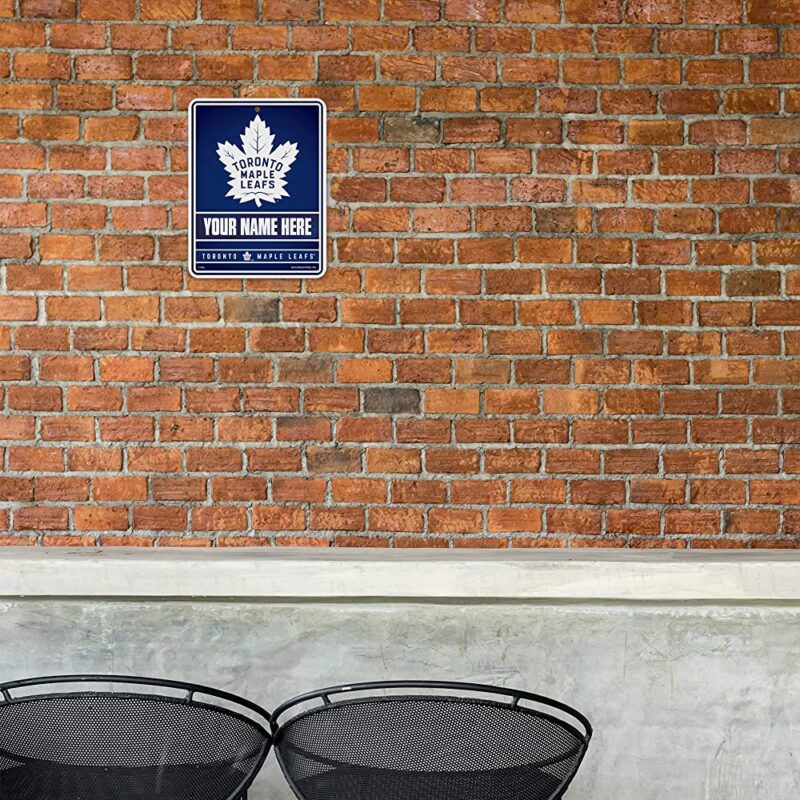NHL Toronto Maple Leafs Personalized Custom Metal Parking Sign Wall Decor Indoor Ourdoor 1