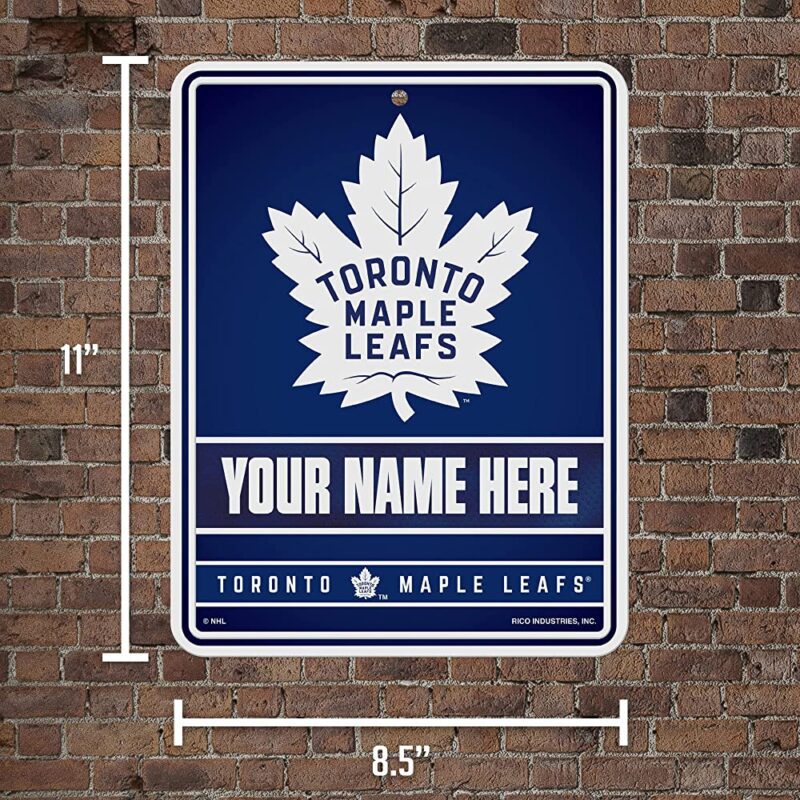 NHL Toronto Maple Leafs Personalized Custom Metal Parking Sign Wall Decor Indoor Ourdoor 2