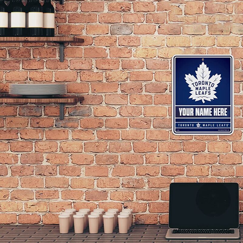 NHL Toronto Maple Leafs Personalized Custom Metal Parking Sign Wall Decor Indoor Ourdoor 3