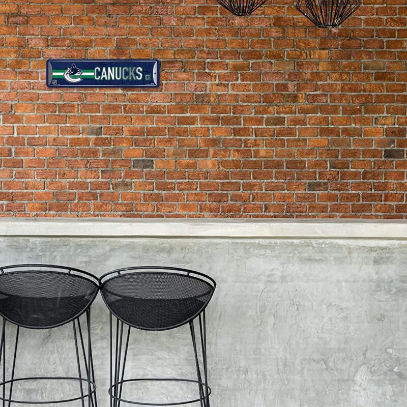 NHL Vancouver Canucks Home Decor Metal Street Sign 1