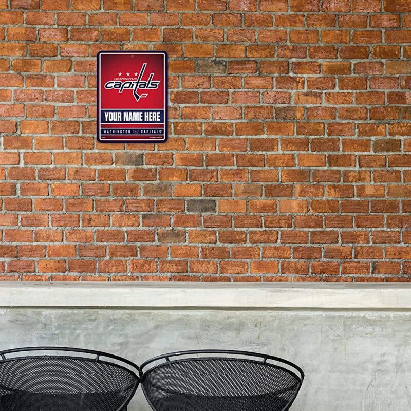 NHL Washington Capitals Personalized Custom Metal Parking Sign Wall Decor Indoor Ourdoor 1