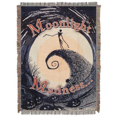 Nightmare Before Christmas, Moonlight Madness Woven Tapestry Throw Blanket