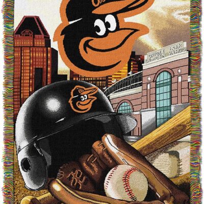 Northwest MLB Baltimore Orioles Woven Tapestry Throw Blanket