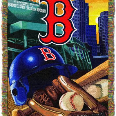 Northwest MLB Boston Red Sox Woven Tapestry Throw Blanket
