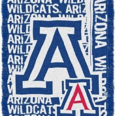 Northwest NCAA Arizona Wildcats Woven Jacquard Throw Blanket Double Play