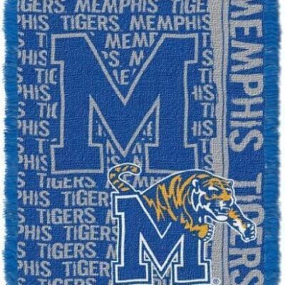 Northwest NCAA Memphis Tigers Woven Jacquard Throw Blanket Double Play