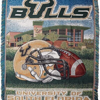 Northwest NCAA South Florida Bulls Woven Tapestry Throw Blanket