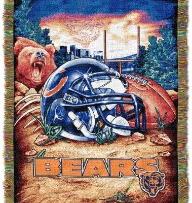 Northwest NFL Chicago Bears Woven Tapestry Throw Blanket