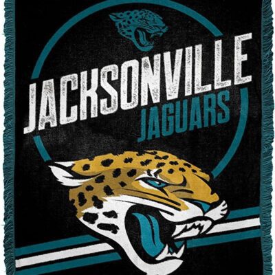 Northwest NFL Jacksonville Jaguars Woven Jacquard Throw Blanket