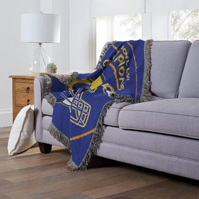Northwest NFL Unisex Adult Super Bowl Lvi Champions Woven Tapestry Throw Blanket 2