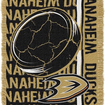 Northwest NHL Anaheim Ducks Woven Jacquard Throw Blanket Double Play