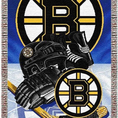 Northwest NHL Boston Bruins Woven Tapestry Throw Blanket
