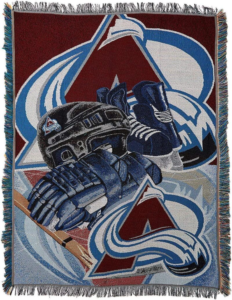 Northwest NHL Colorado Avalanche Woven Tapestry Throw Blanket 1