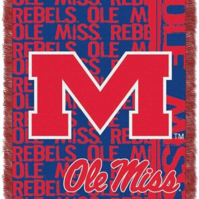 Northwest The Company Ole Miss Rebels Double Play Woven Jacquard Throw Blanket