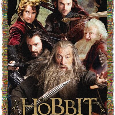 Northwest The Hobbit Fighting Company Woven Tapestry Throw Blanket