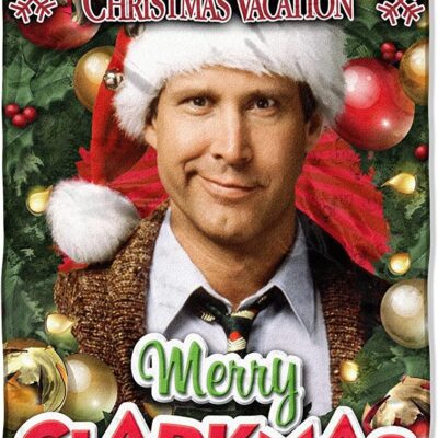 Northwest Warner Brothers National Lampoons' Christmas Vacation Merry Clarkmas Micro Raschel Throw Blanket