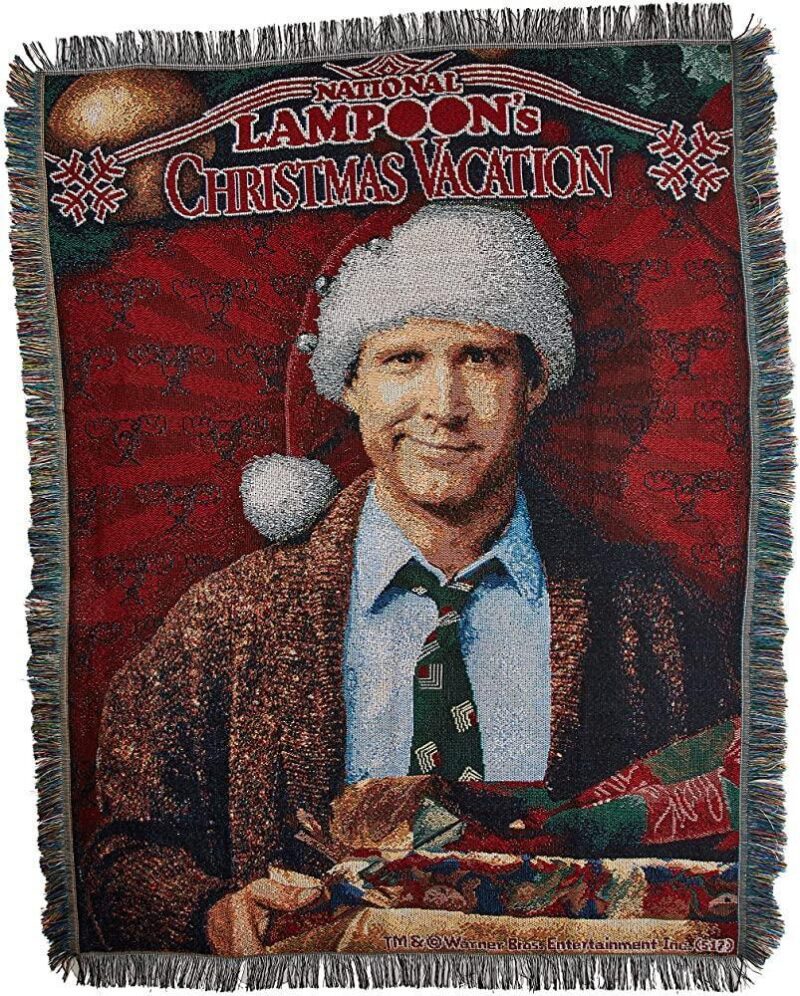 Northwest Warner Brothers National Lampoons Christmas Vacation Pile Of Gifts Woven Tapestry Throw Blanket 1